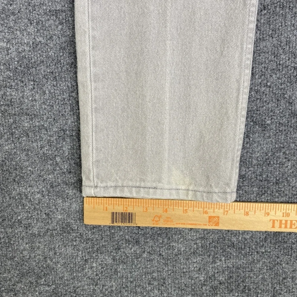 Vintage Wrangler Jeans Mens 30x30 Gray Straight Leg Light Wash Denim USA 9366GRY
